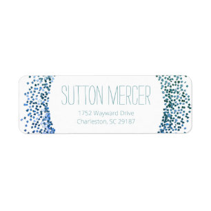 Zirkel des blauen Glitzer