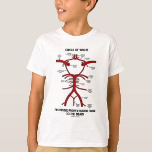Zirkel des Willis, der ein angemessenes Blut-Flow- T-Shirt