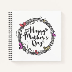 Zirkel mit Herzenslust zum Muttertag   Notizbuch