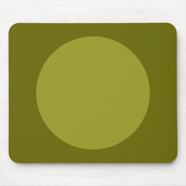 Zirkel - Olivenöl und Deep Olive Mousepad (Vorne)