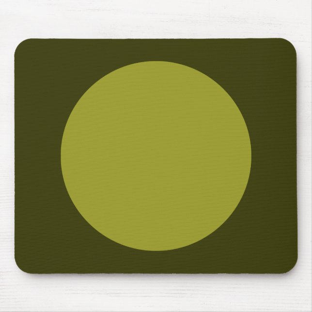 Zirkel - Olivenöl und dunkles Olivenöl Mousepad (Vorne)