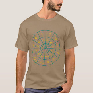 Zirkel von 5 Musiceacher Music Student Geschenk T-Shirt