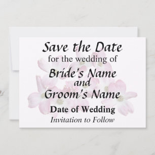 Zirkel von rosa Dogwood Save The Date