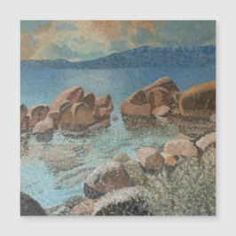 Zirkel von Stones Lake Tahoe Impressionismus Magnetkarte