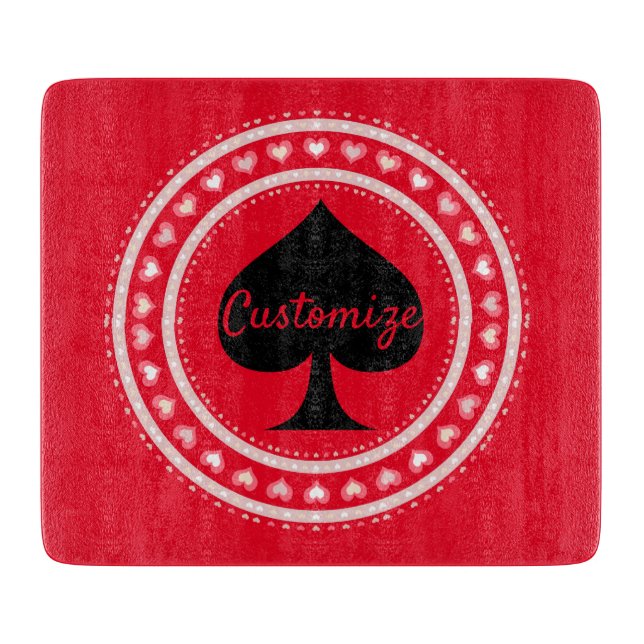 Zirkelkronen Schwarze Spades Thunder_Cove Schneidebrett (Vorderseite)