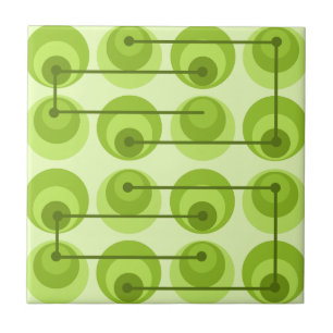 Zirkeln des mittleren Jahrhunderts Fliese