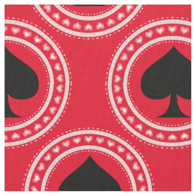 Zirkeln Schwarz Spade Thunder_Cove Stoff (Nahaufnahme)