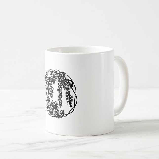 Zirkeltrauben Kaffeetasse (VorderseiteRechts)