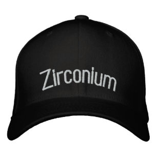 Zirkonium Bestickte Baseballkappe
