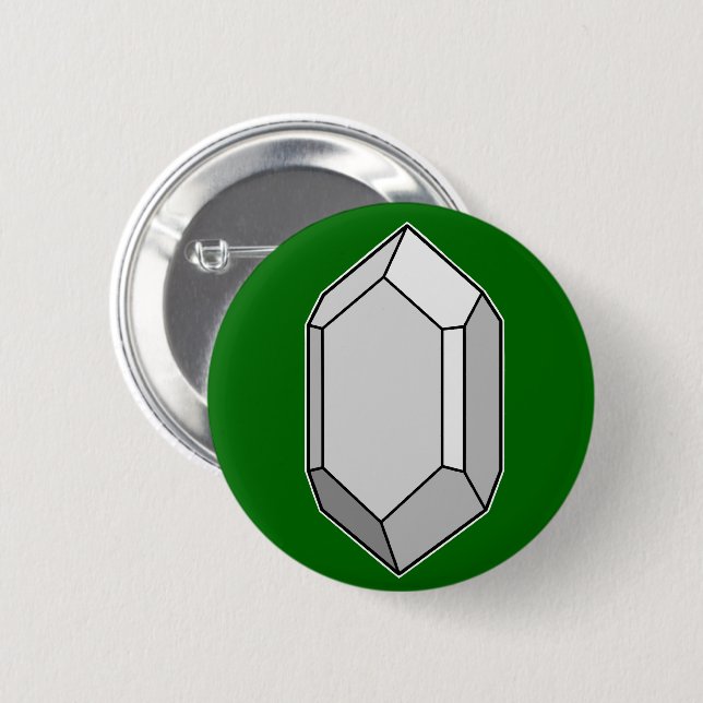 Zirkonkristallstruktur Button (Vorne & Hinten)