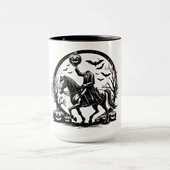 Zirkulardesign des kopflosen Horsemans Tasse (Zentrum)