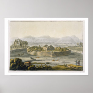 Zirkuläre Festung Cannar, Peru, aus 'Le Costum Poster