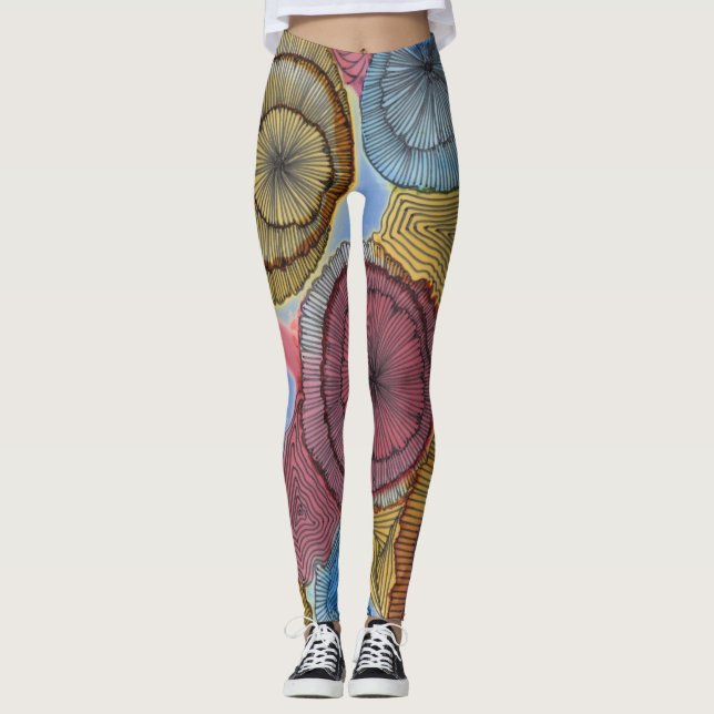 Zirkuläre Leggings (Vorderseite)