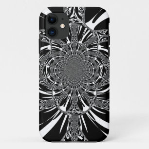Zirkuläre Zebra Kaleidoskop Kunst Print iPhone 11 Hülle