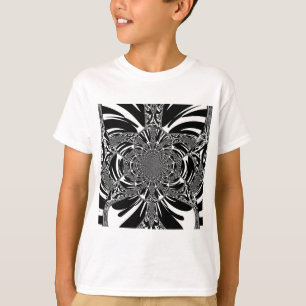 Zirkuläre Zebra Kaleidoskop Kunst Print T-Shirt