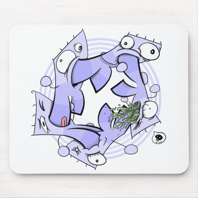 Zirkulärer Kannibalismus Mousepad (Vorne)