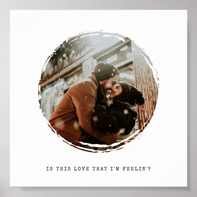 Zirkuläres Foto Poster (Vorne)