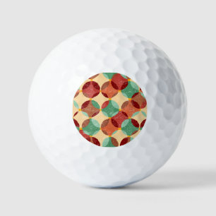 Zirkuläres Mosaikmuster, geometrische Abbildung. Golfball