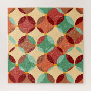 Zirkuläres Mosaikmuster, geometrische Abbildung. Puzzle