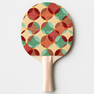 Zirkuläres Mosaikmuster, geometrische Abbildung. Tischtennis Schläger