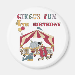 Zirkus 4. Geburtstagsgeschenke und Geschenke Magnet