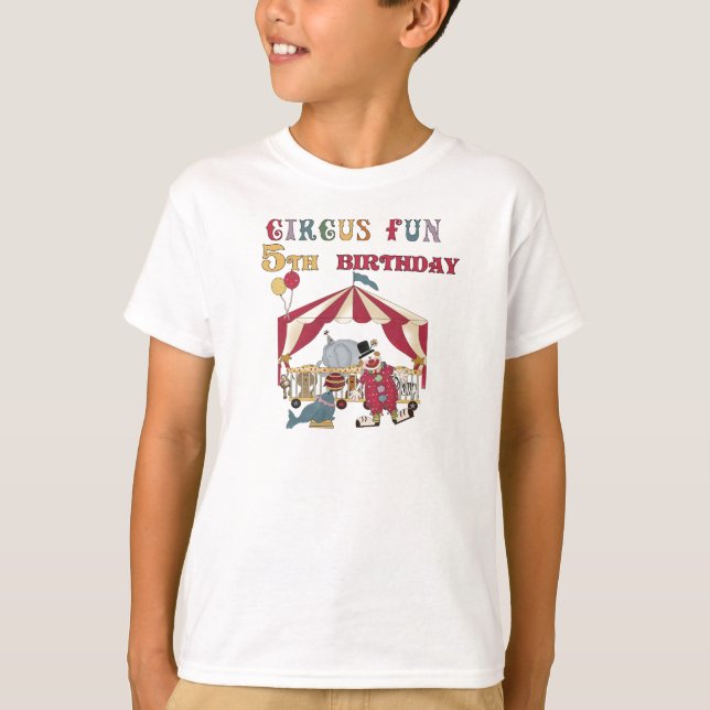 Zirkus-5. Geburtstag T-Shirt (Vorderseite)