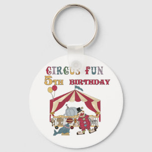 Zirkus-5. Geburtstags-T-Shirts und Geschenke Schlüsselanhänger