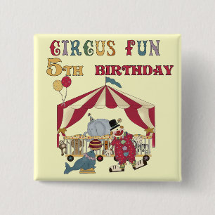 Zirkus 5. Geburtstagsgeschenke Button