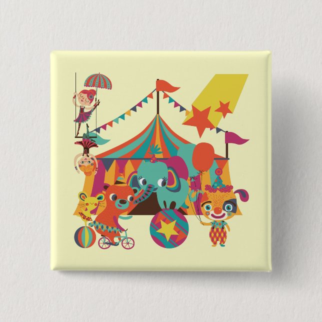 Zirkus-Ausführende Button (Vorderseite)