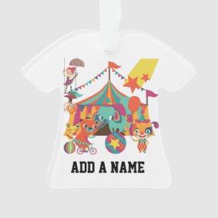 Zirkus-Ausführende Ornament