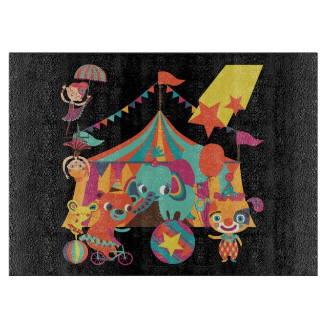 Zirkus-Ausführende Schneidebrett (Vorderseite)