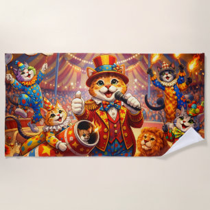 Zirkus Badezimmer/Küche/Katzenzirkus Strandtuch