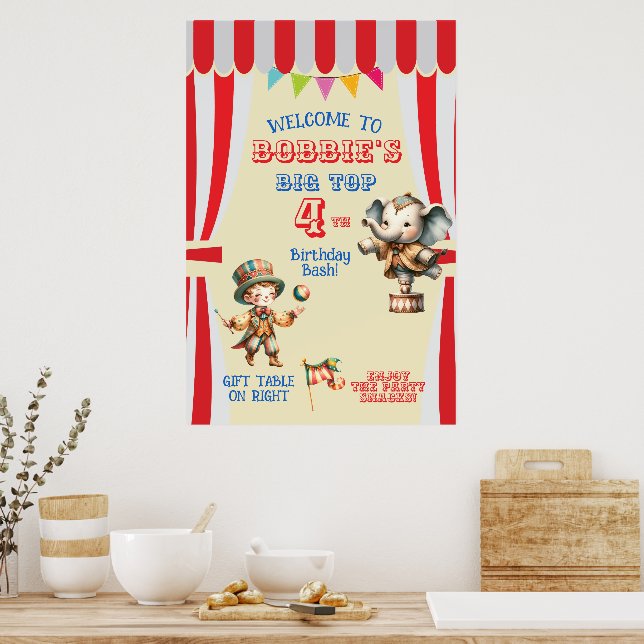 Zirkus Big Top Poster (Küche)