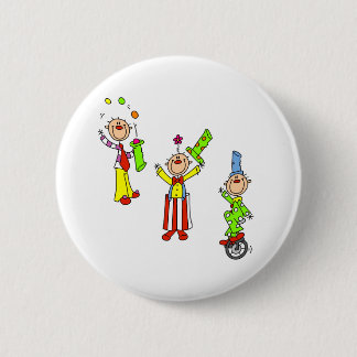 Zirkus-Clowns Button