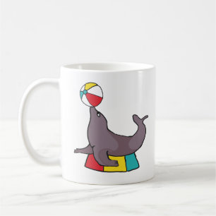 Zirkus Darstellendes Siegel Kaffeetasse