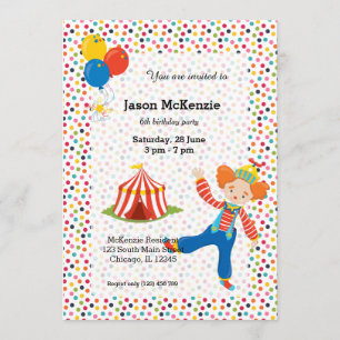 Zirkus Einladung