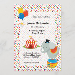 Zirkus Einladung