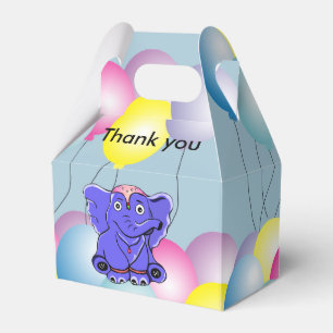 Zirkus-Elefant mit Ballons Geschenkschachtel