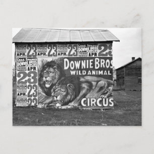 Zirkus in Tennessee, 1930er Postkarte