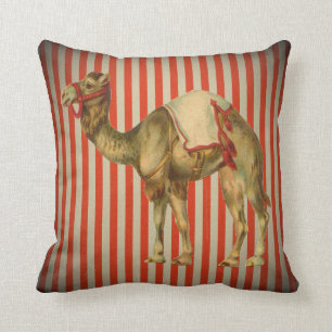 ZIRKUS-KAMEL-VINTAGE-KISSEN KISSEN