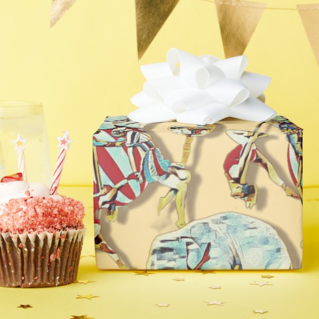 Zirkus-Karneval-Geschenkpapier Geschenkpapier (Geburtstagsparty)
