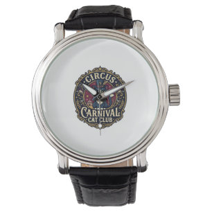 Zirkus Karneval Katze Vater Geschenkidee - Zirkus Armbanduhr