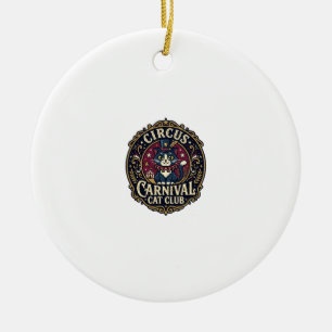 Zirkus Karneval Katze Vater Geschenkidee - Zirkus Keramik Ornament