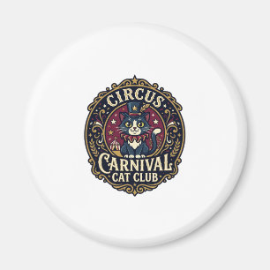 Zirkus Karneval Katze Vater Geschenkidee - Zirkus Magnet