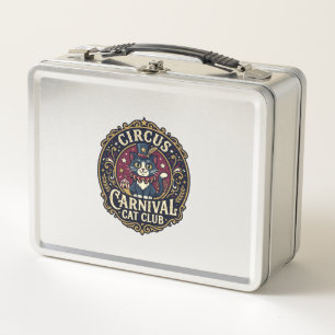 Zirkus Karneval Katze Vater Geschenkidee - Zirkus Metall Brotdose