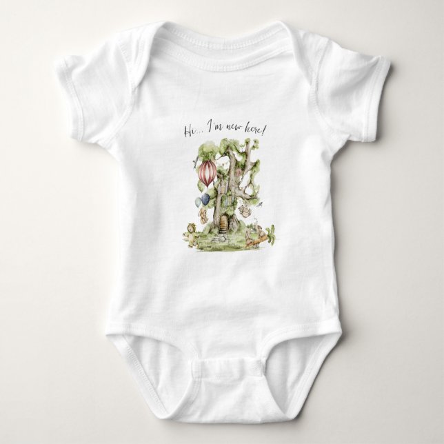 Zirkus Karneval | Waldtiere Baby Strampler (Vorderseite)