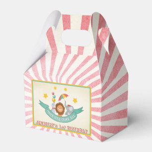 Zirkus-Kirmes-Geburtstags-Geschenkbox Vintage Geschenkschachtel