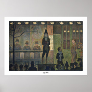 Zirkus-Nebenaufführung durch Georges Seurat Poster