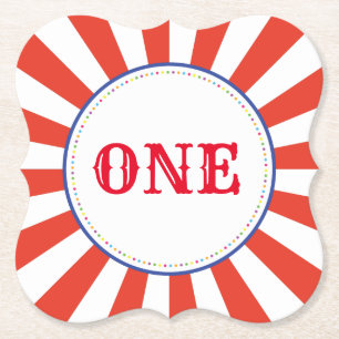 Zirkus-niedliches buntes 1. untersetzer