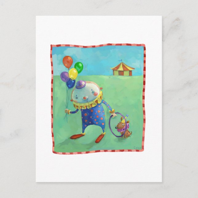 Zirkus Postkarte (Vorderseite)